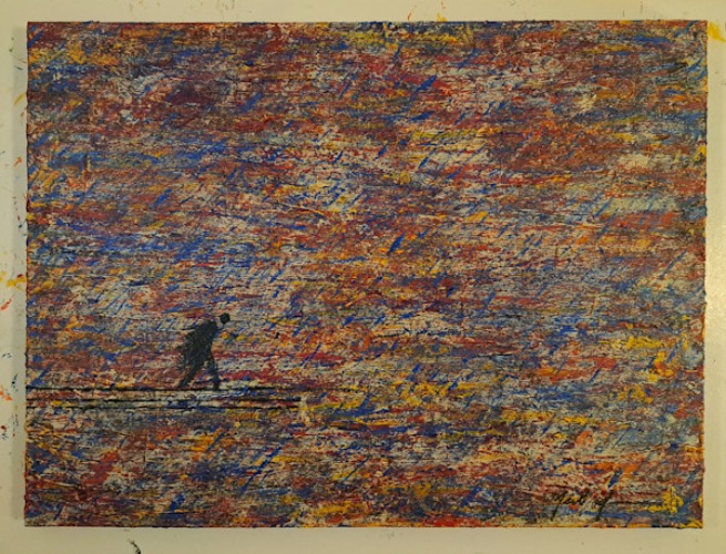 Beneath The Blue Rain Of Heartbreak Art