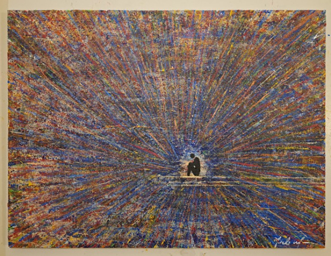 Sitting In The Vast Expanse Of Grief Art