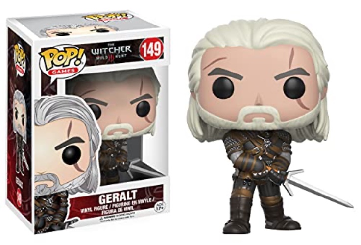 Funko POP Games: The Witcher-Geralt Action Figure, Multicolor