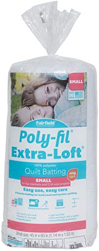 Fairfield Poly-Fil Extra-Loft Batting Crib 45" X 60" - 45 x 60-Inch