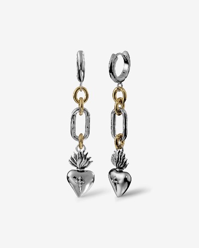 The Sacrament Earrings | Two-toned (Gold and Silver)