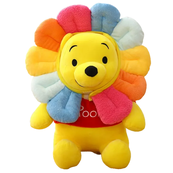 Cute Pooh Plush Sunflower Toy (3 Sizes) - 15? / 40cm / Winnie the Pooh