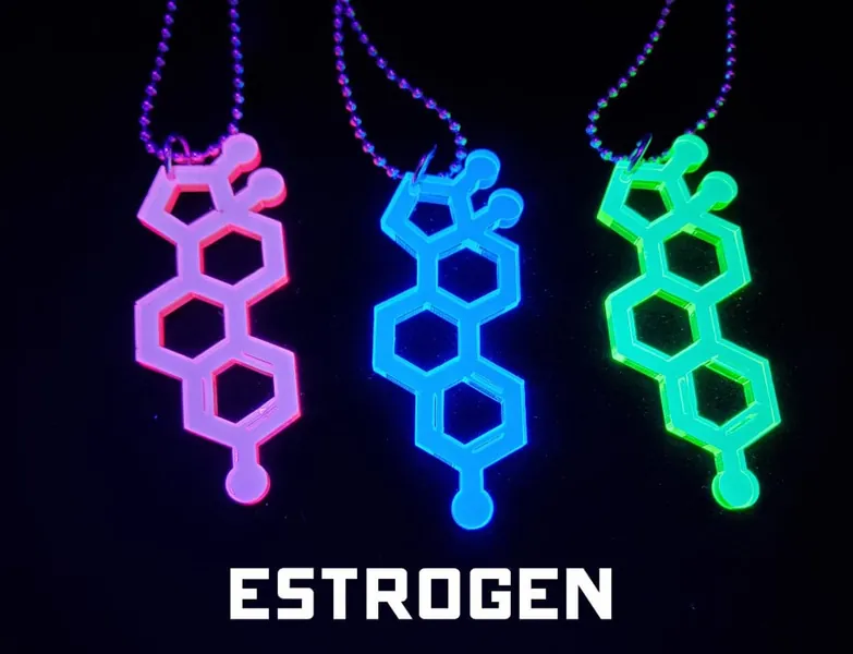 Estrogen chemical necklace