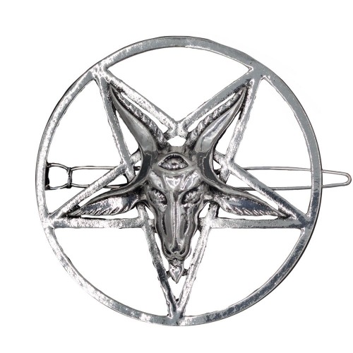 Baphomet Circle Hair Clip | Default Title