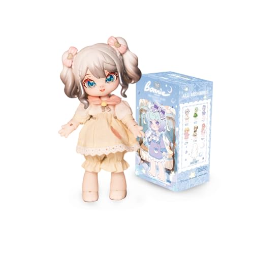 CALEMBOU BJD Dolls Blind Box, Kawaii Bunny Bonnie 1/12 Ball Jointed Doll Random Design Collectable Action Figure Posable Dress Up Doll for Girls (Series-3, 1, Box) - Series-3 - 1.0