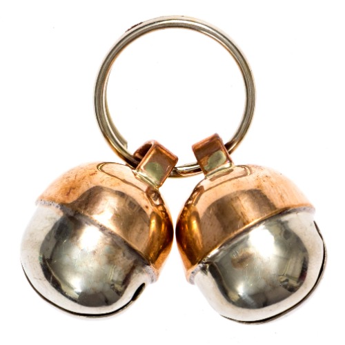 Beau's Bells 2 Extra Loud Cat & Dog Bells | Pet Tracker | Save Birds & Wildlife Handmade Copper (Small) - Large
