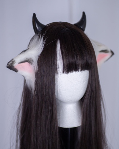 Cow Ears Headband - Black