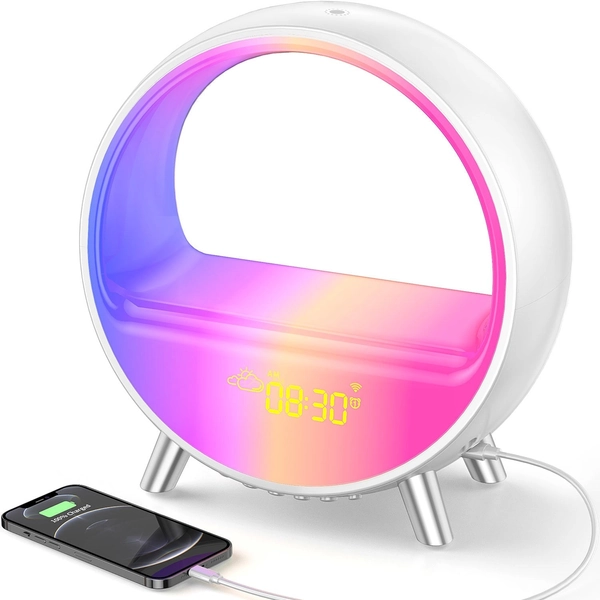 Moderno Smart Wireless Charger & Speaker with Led Light