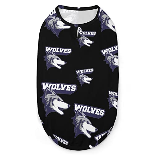 Wolf Head Dog Clothes Cat Costume Pet Vest for Small Medium Pet M - Medium
