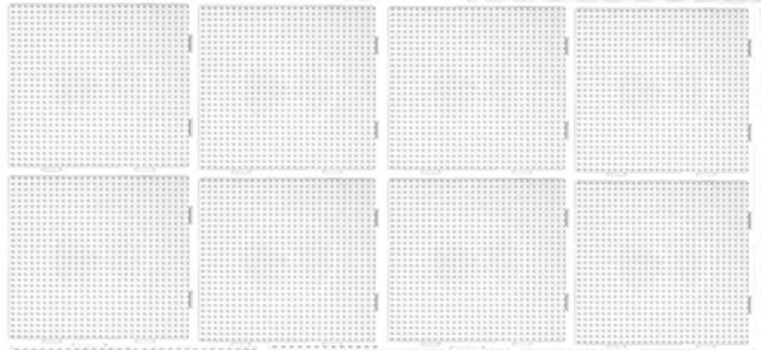 Happy Price Toys 8 Stück Hama Midi (234TR-8) 234 Stiftplatte für Bügelperlen Quadrat Multi Transparent, einzeln und auch ALS eine Fläche nutzbar- + Bügelanleitung - 8 Stück - Transparent