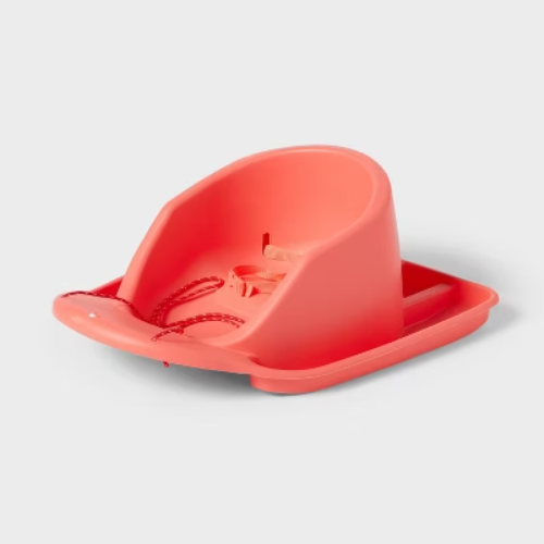 Toddler Sled with Rope and Pad Coral - Sun Squad™