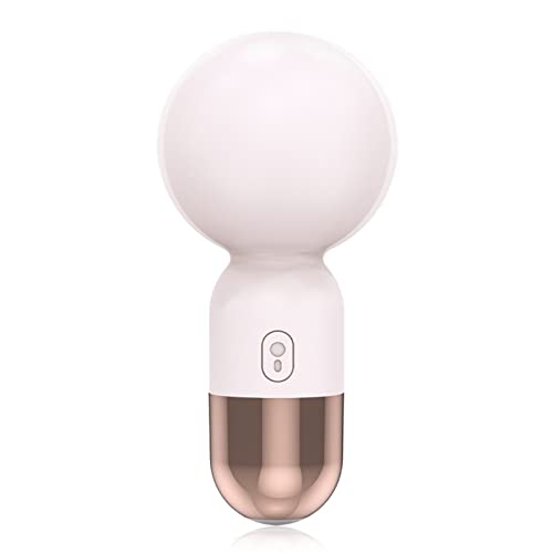 Mini Massager Portable Pocket Massager Support for Woman USB Charging 6 Speed Vibration Mode Head and Neck Relaxation Muscles and Pain Relief (Pink) - Peach