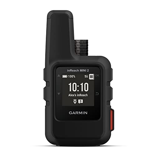 Garmin inReach Mini 2, Lightweight and Compact Satellite Communicator, Hiking Handheld, Black - Black - Garmin inReach Mini 2 - Communicator