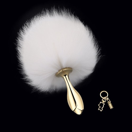 Soul Snatch | Toys: Golden Bunny or Fox Tail - Rose Butt Plug - Rabbit Tail (Real Fur)