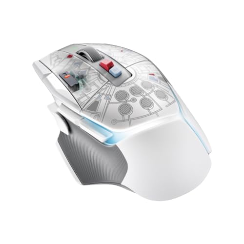 Logitech G502 X PLUS Millenium Falcon Edition Gaming Mouse, LIGHTSPEED Wireless RGB Gaming Mouse - LIGHTFORCE hybrid switches, LIGHTSYNC RGB, HERO 25K gaming sensor, compatible with PC - macOS/Windows - Millennium Falcon Edition - One Size - RGB - Mouse