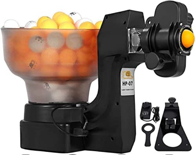 Automatic Table Tennis Robot, Tennis-Ball-Machine Automatic Table Tennis Robot, Ping Pong Table Tennis Robot Ping Pong Training Machine Easy Assembly - HP-07