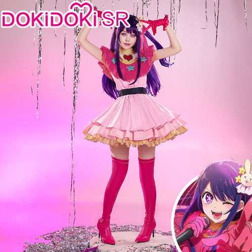 【Ready For Ship】DokiDoki-SR Anime Oshi no Ko Cosplay Hoshino Ai Costume Woman | M