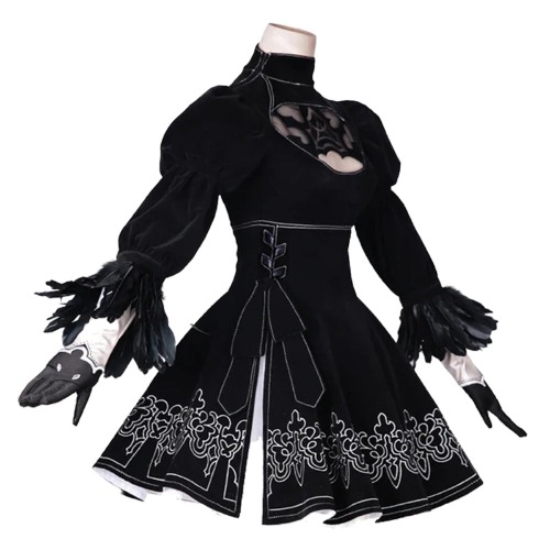 【US/EU LOCAL SHIPPING 】DokiDoki-SR Cosplay Game NR:Automata Cosplay 2B Cosplay YoRHa No. 2 Type B Cosplay Costume Women | 【For CZ/GE/AT/BE/PL/GL/FR/IT/ES/PT Addresses Only】 / Costume M