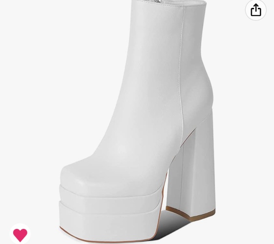 White Platform Heels