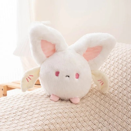 20cm Halloween Kawaii Bat Plushie in Black or White - white / 20cm