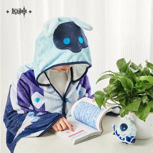 [OFFICIAL MERCHANDISE] Abyss Mage Series - Cryo Hooded Plush Blanket | Default Title
