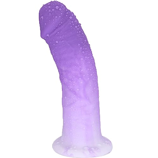 1.85'' Diameter Colorful Huge Dildo,Gilingirl Liquid Silicone Realistic Dildos with Strong Suction Cup for Hands-Free and Strap-on,Lifelike Penis Adult Sex Toy for G-spot Stimulation and Anal Play.