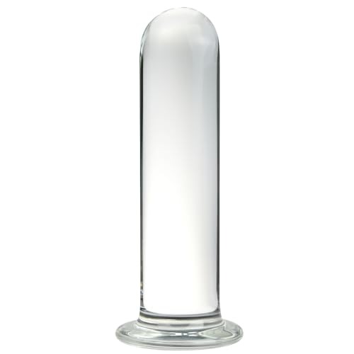Romi Glass Butt Plug Anal Trainer Prostate Massager Crystal G-spot Dildo Cylinder Shaped Pleasure Wand for Women Men (XL) - XL