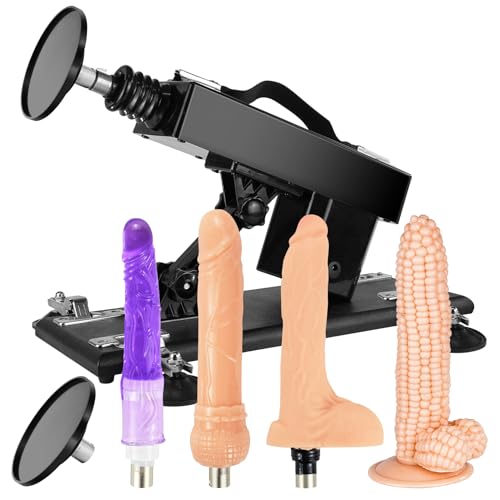 Sex Machine Thrusting Automatic Dildo Machine with Suction Cup, Thrusting Sex Machines with 3XLR Connector, Anal Toys Adult Sex Toy for Women Man