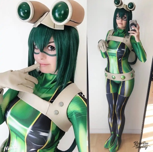 Catsuit Tsuyu + Wig + Prop