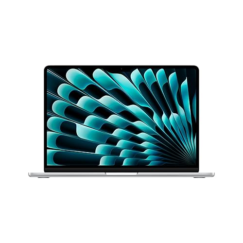 Apple 13" MacBook Air Laptop mit M3 Chip: 13,6" Liquid Retina Display, 24 GB gemeinsamer Arbeitsspeicher, 512 GB SSD Speicher, beleuchtete Tastatur, 1080p FaceTime HD Kamera, Silber - Silber - 24 GB Gemeinsamer Arbeitsspeicher - 512 GB SSD