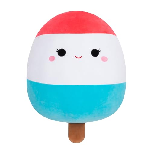 Squishmallows Original 16-Inch Lelila Red, White, and Blue Popsicle - Official Jazwares Large Plush