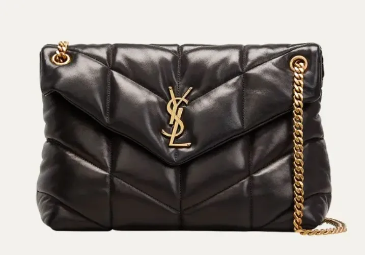 YSL Puffer Quilted Lambskin Crossbody Bag