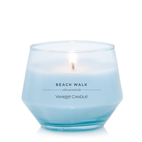 Yankee Candle Studio Medium Candle, Beach Walk®, 10 oz: Long-Lasting, Essential-Oil Scented Soy Wax Blend Candle | 40-65 Hours of Burning Time - Beach Walk®