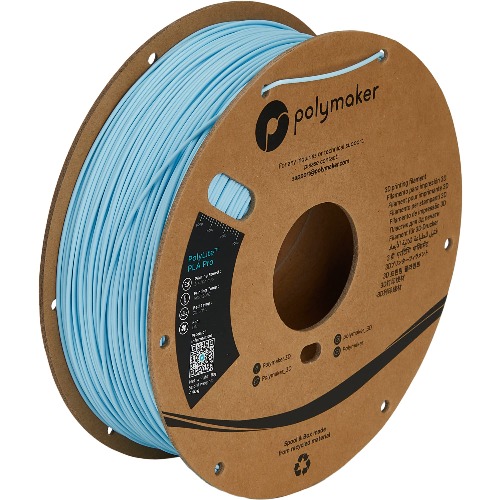 Polymaker PLA PRO Filament 1.75mm Light Blue, Powerful PLA Filament 1.75mm 3D Printer Filament 1kg - PolyLite 1.75 PLA Filament PRO Tough & High Rigidity 3D Printing PLA Filament Sky Blue