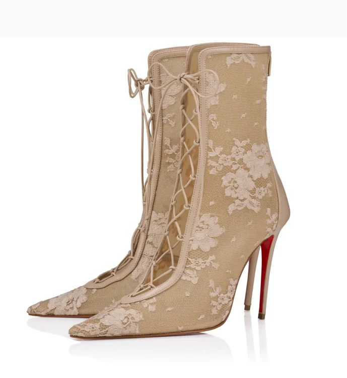Louboutin Km Lace Bootie