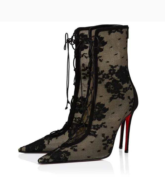 Louboutin Km Lace Bootie