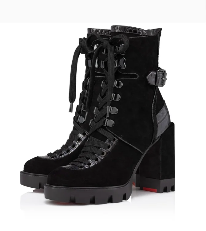 Macadamia Louboutin Booties 