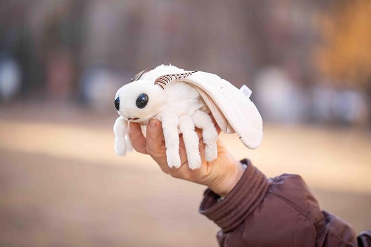 TAMMYFLYFLY Venezuelan Poodle Moth Plush,Cute Moth Stuffed Animal, Plush Toy, 7 Inches Soft Toy