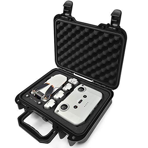 Lekufee Portable Travel Waterproof Hard Case Compatible with DJI Mini 2 SE/DJI Mini 2 Drone and DJI Mavic Mini 2 Drone Accessories(CASE ONLY)