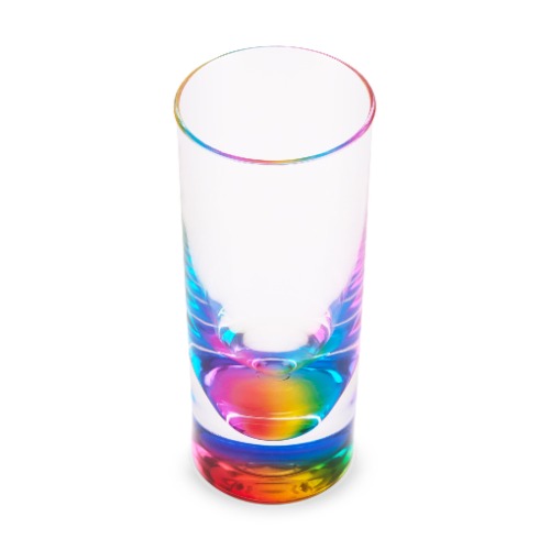 Teardrop Rainbow Acrylic Tumbler | Rainbow / One Size