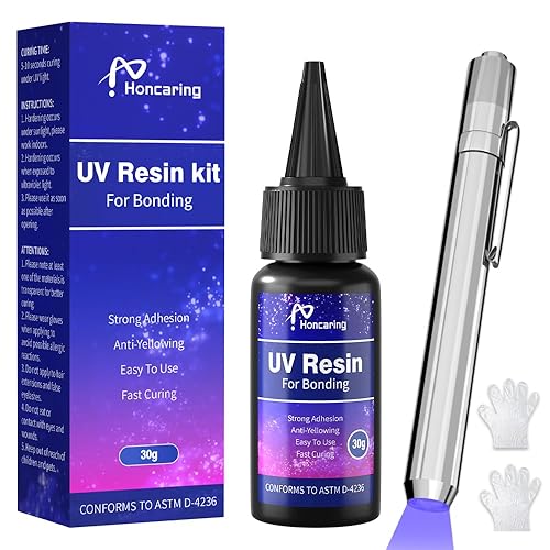 UV Resin Kit with Light, Fast Drying UV Resin