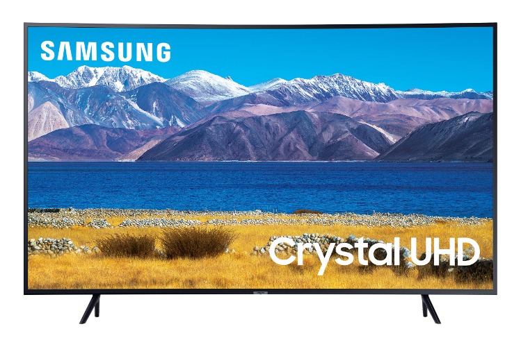 SAMSUNG 55-inch Class Curved UHD TU-8300 Series - 4K UHD HDR Smart TV With Alexa Built-in (UN55TU8300FXZA, 2020 Model) - 55-Inch - TV Only