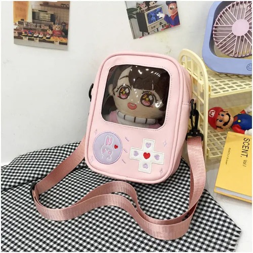 Adorable 3D Gameboy Inspired Console Handbag in Kawaii Styles - Pink