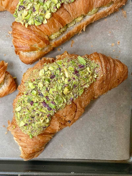 Pistachio Croissants | Ash Baber