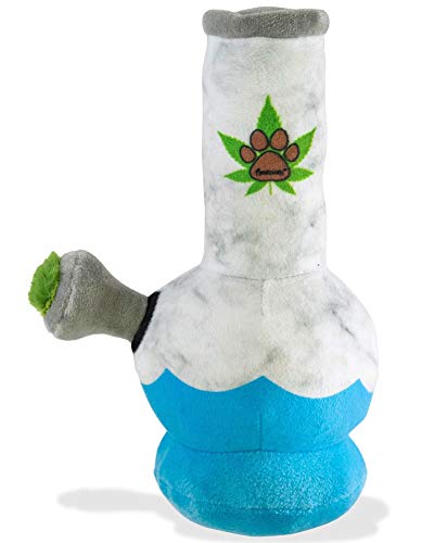 Nestpark Puppy Chiefer 3000 - Funny Dog Toys - Plush Squeaky Weed for Medium, Small and Large - Cute Dog Gifts for Dog Birthday - Cool Stuffed Dog Toys