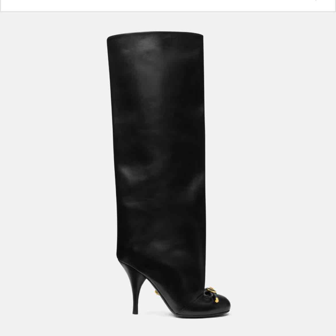 Opera Bow Knee-High Boots 105 mm