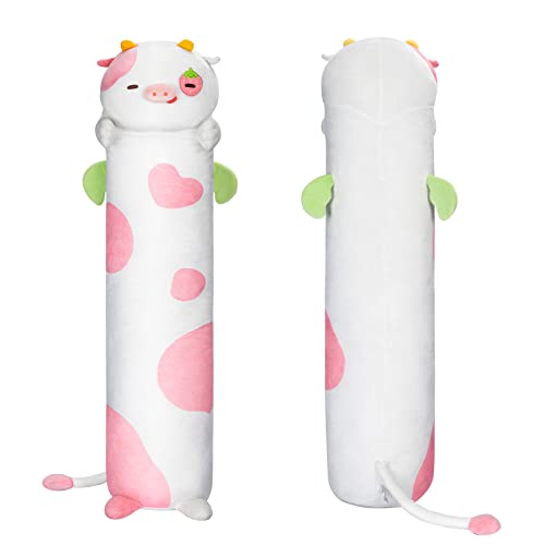 Mewaii Strawberry Cow 43.3in/110cm Body Pillow