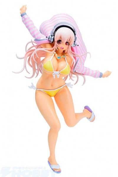 SoniComi (Super Sonico) - Sonico - CharaGumin - 1/8 - Moamoa Parka Swimsuit ver. - Pre Owned