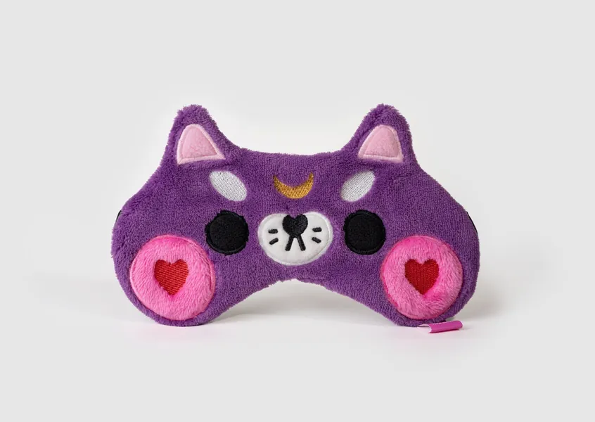 Luna sailor moon sleep mask - Anime eyes sleep mask - Cat eye sleep mask - Luna cat gift - Cosplay kawaii