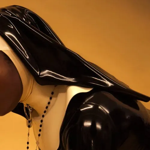 Lady Lucie Latex Nun Grace Habit Latex Veil